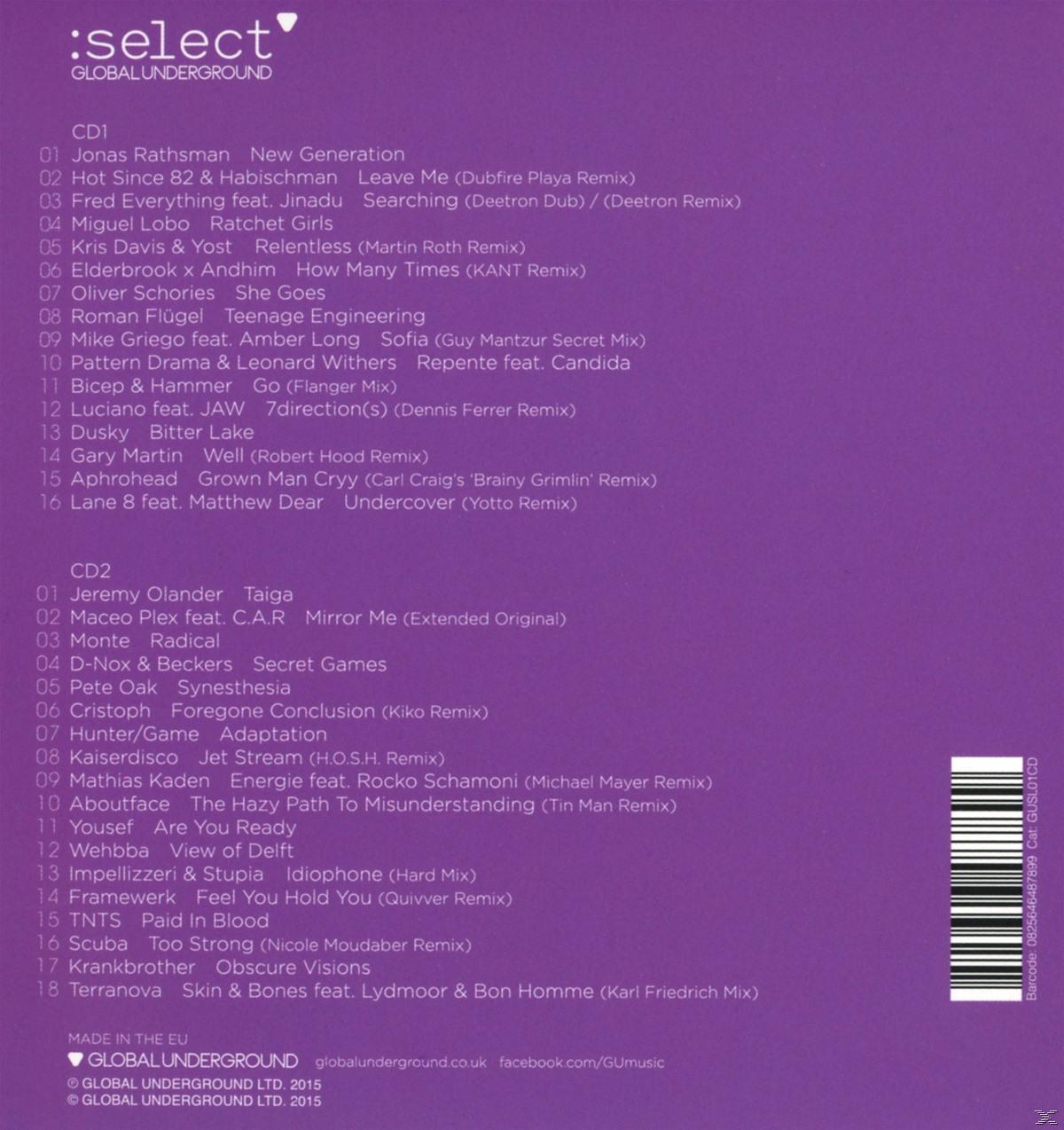 VARIOUS - Global Underground:Select  - (CD)