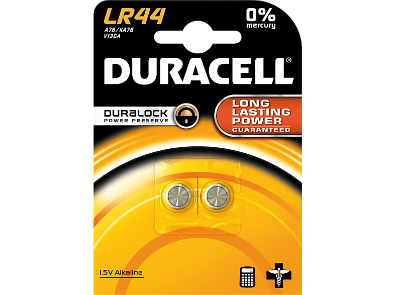 Duracell Duralock Lr44-knoopcelbatterijen afbeelding