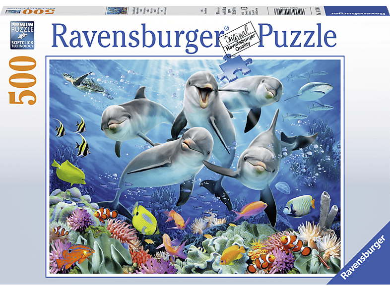 RAVENSBURGER Delfine im Korallenriff Puzzle Mehrfarbig