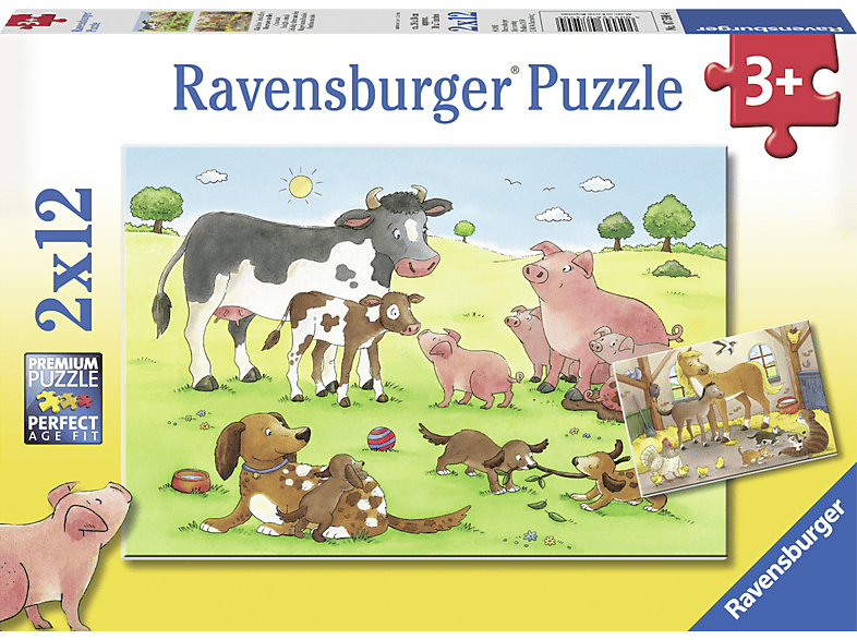 Glückliche Tierfamilien RAVENSBURGER Mehrfarbig Puzzle