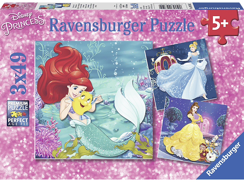 Mehrfarbig der Prinzessinnen RAVENSBURGER Abenteuer Puzzle