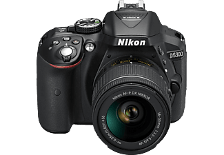 NIKON D5300+18-55MM/F3.5-5.6 G VR - Spiegelreflexkamera Schwarz