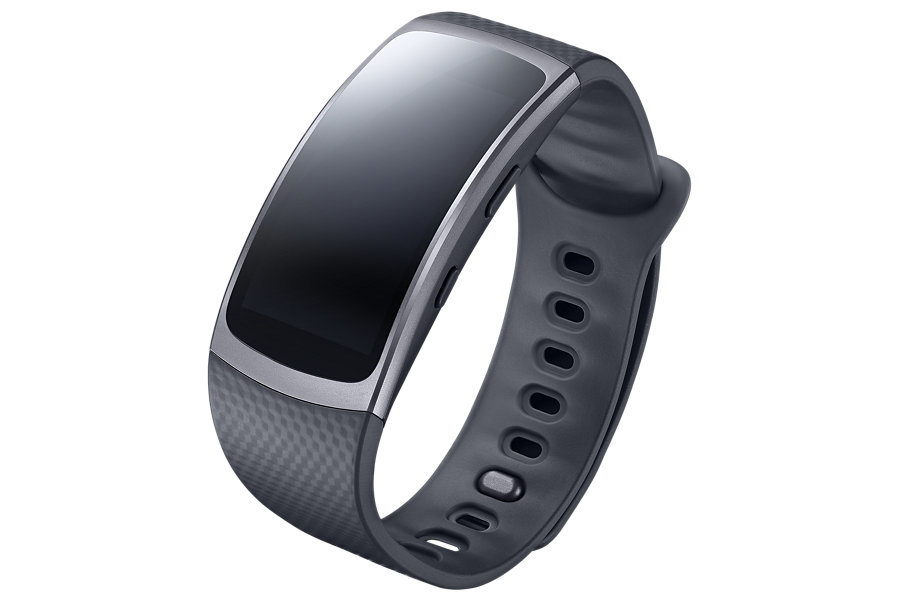 SAMSUNG Gear fit 2 Smartwatch Kunststoff, L, Dark Grey