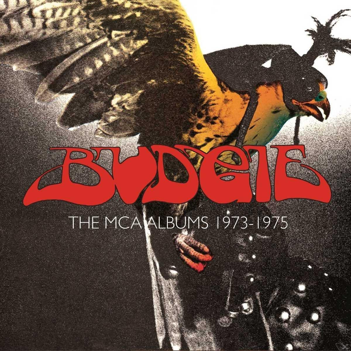 Albumcover mit dem Titel 'BUDGETE' in Rot über einem Schwarz-Weiß-Bild eines Vogels.