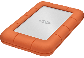 LACIE Rugged Mini - Festplatte (HDD, 4 TB, Silber/Orange)