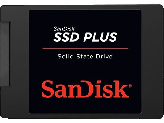 SANDISK SSD Plus - Festplatte (SSD, 240 GB, Schwarz)