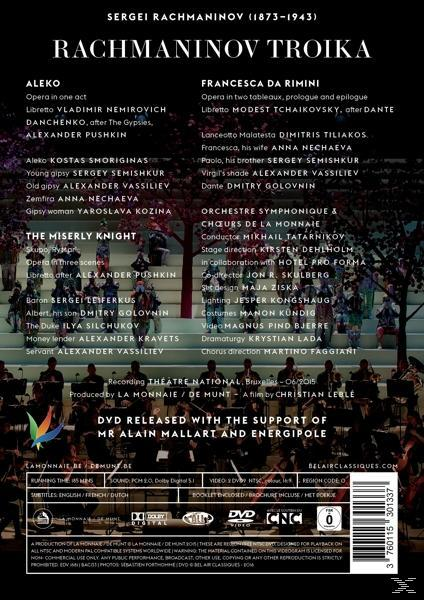 VARIOUS, Orchestre Symphonique & Choeurs De La Monnaie, Tatarnikov Mikhail - Aleko/Francesca da Rimini/The Miserly Knight  - (DVD)