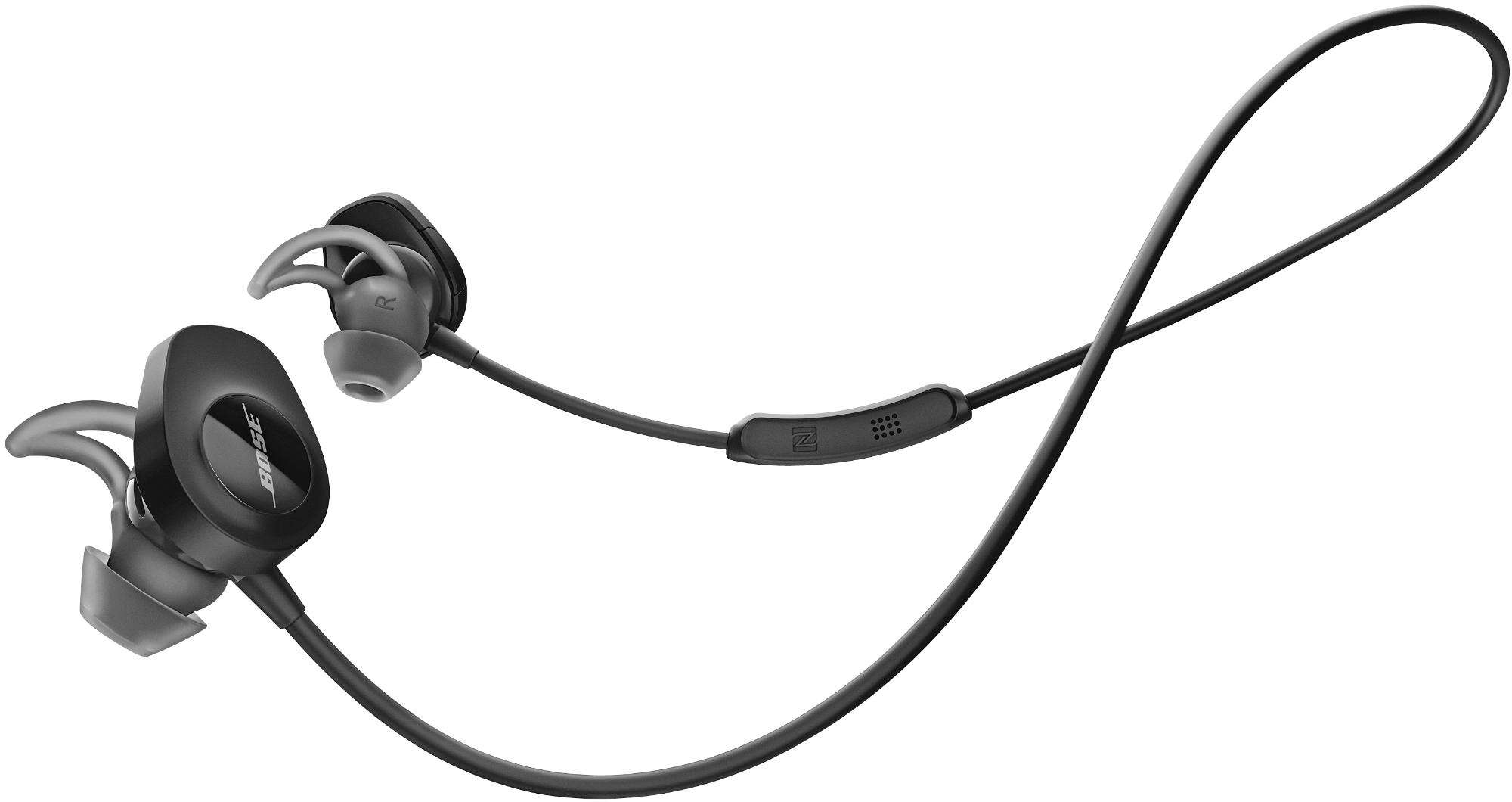 Auriculares deportivos - Bose SoundSport Wireless, Bluetooth, NFC, Negro