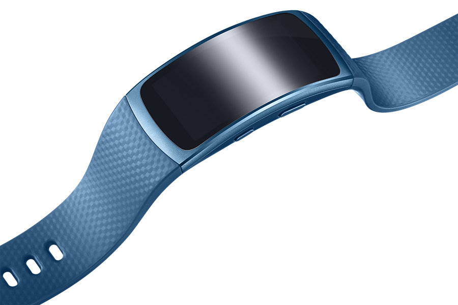 SAMSUNG Gear Fit 2 Smartwatch Kunststoff, S, Blau