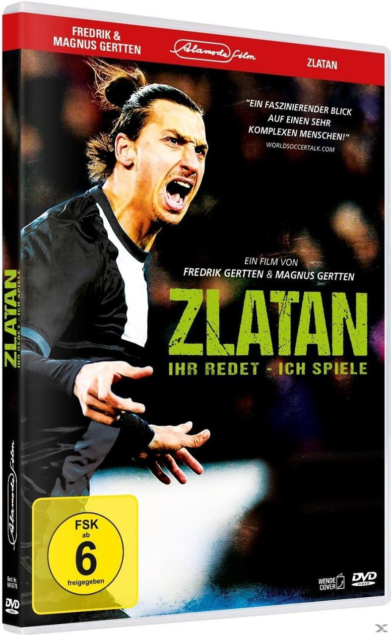 DVD-Cover mit Zlatan Ibrahimović, Fußballspieler, mit Text auf Schwedisch und Deutsch.