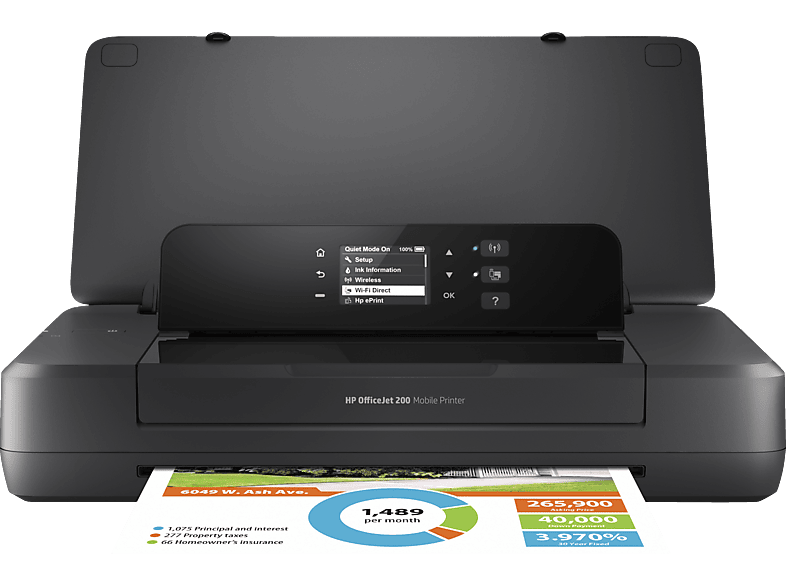 HP OfficeJet 200 Drucker Tintenstrahl Farbe A4 Drucker Akku-Betrieb