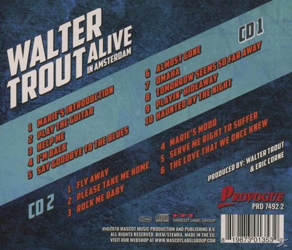 - Trout (CD) Walter ALIVE In - Amsterdam