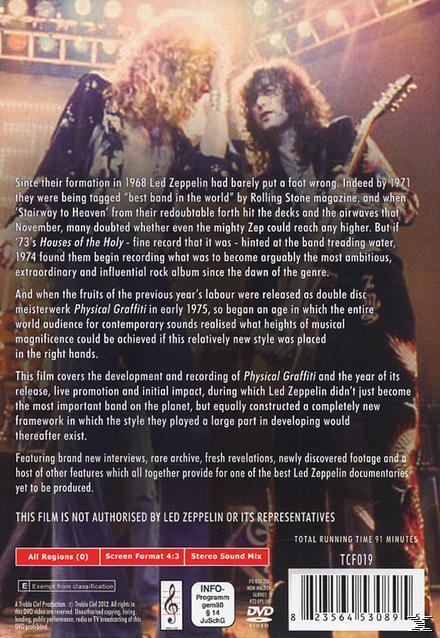 LED ZEPPELIN 1975 DVD