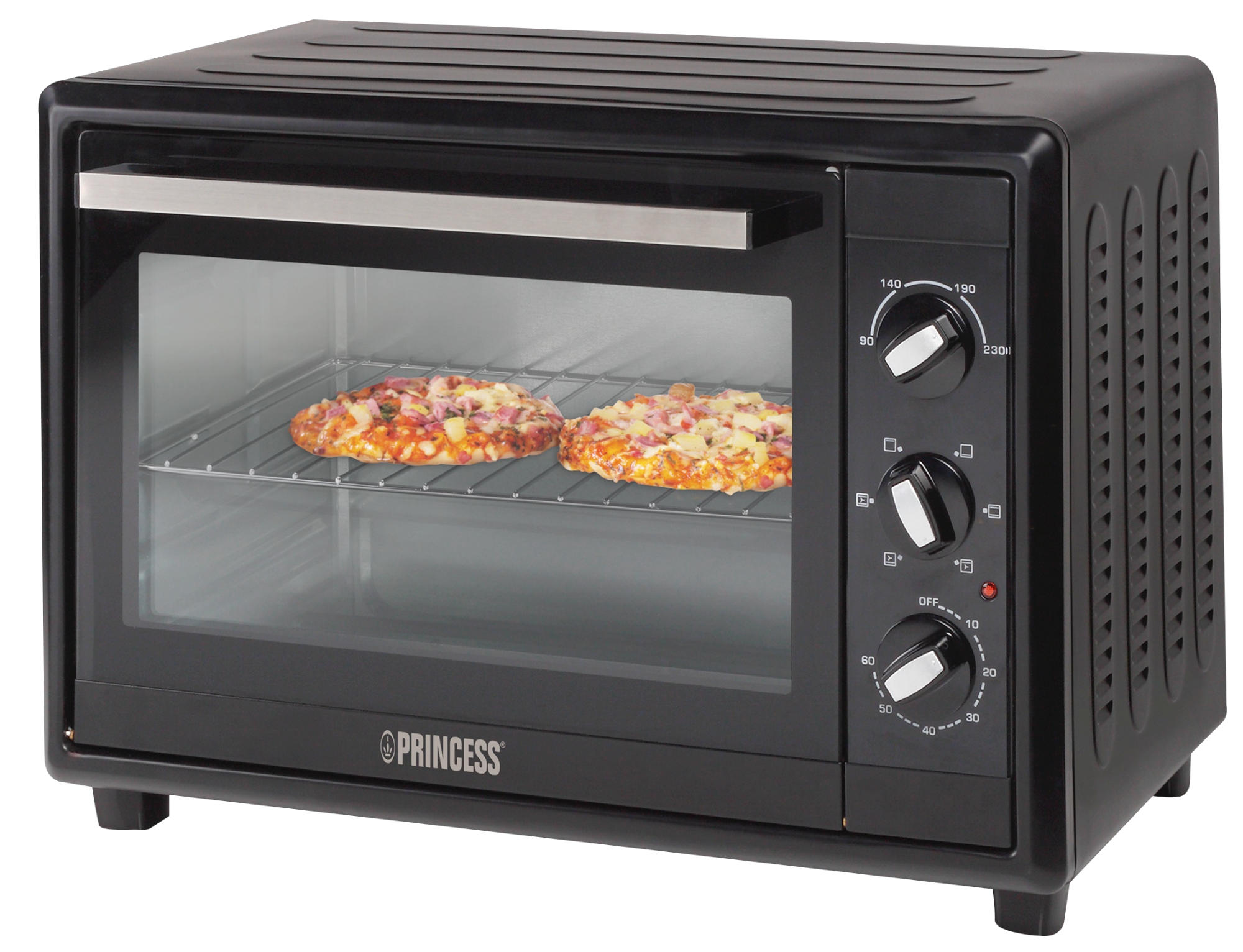 Mini horno - Princess Over Classic 112372 Potencia 1500W, Capacidad 35L, Bandeja y parrilla
