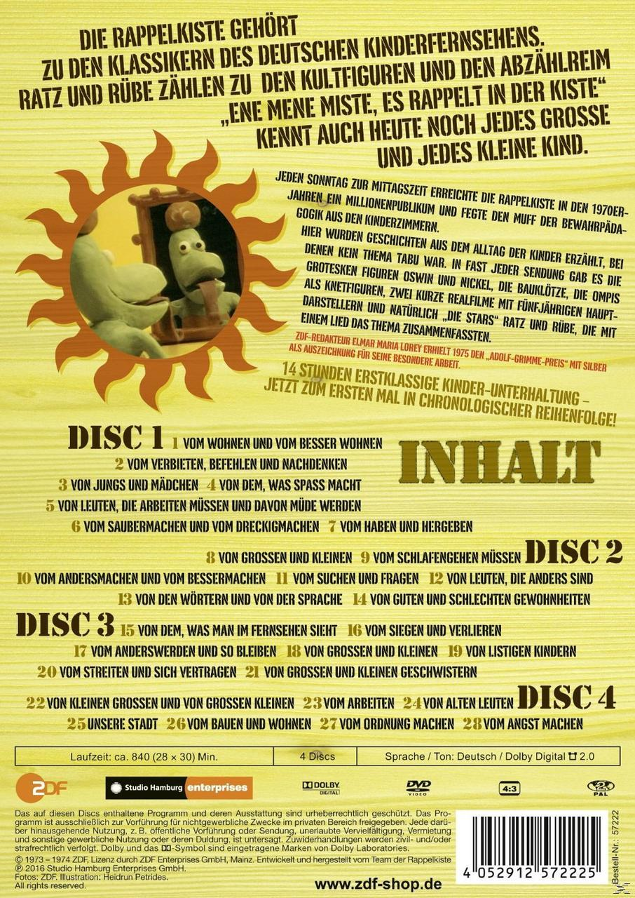 DVD-Cover: Zeichentrickfiguren in einer Sonne. Text auf Deutsch über den Inhalt der Kindersendung.
