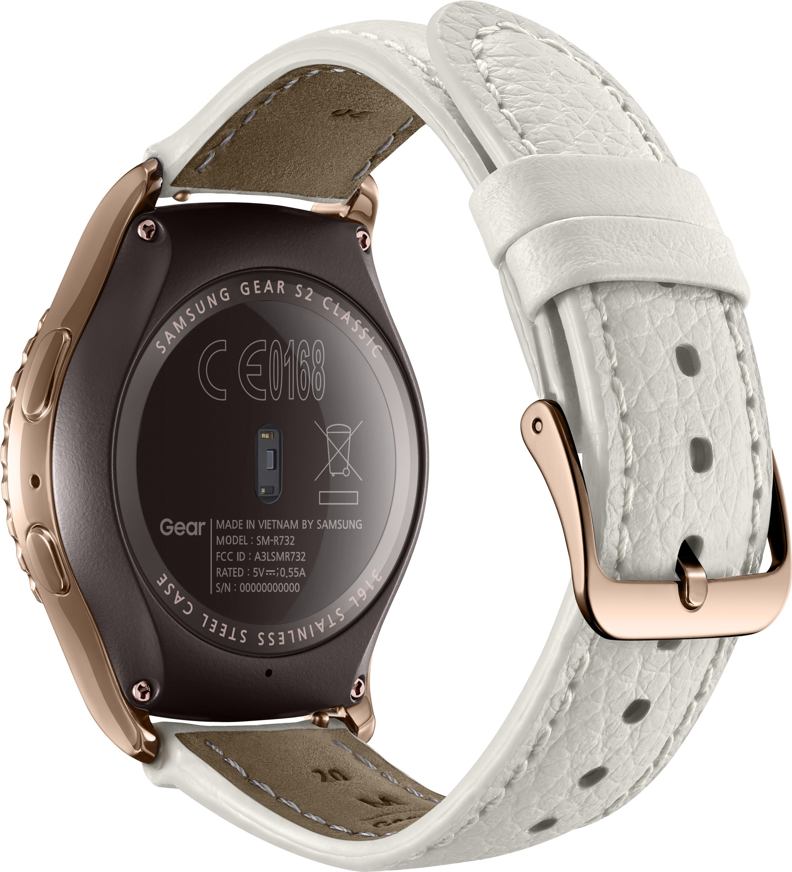 SAMSUNG Gear S2 Classic Smart Watch, 170-200 mm, Roségold