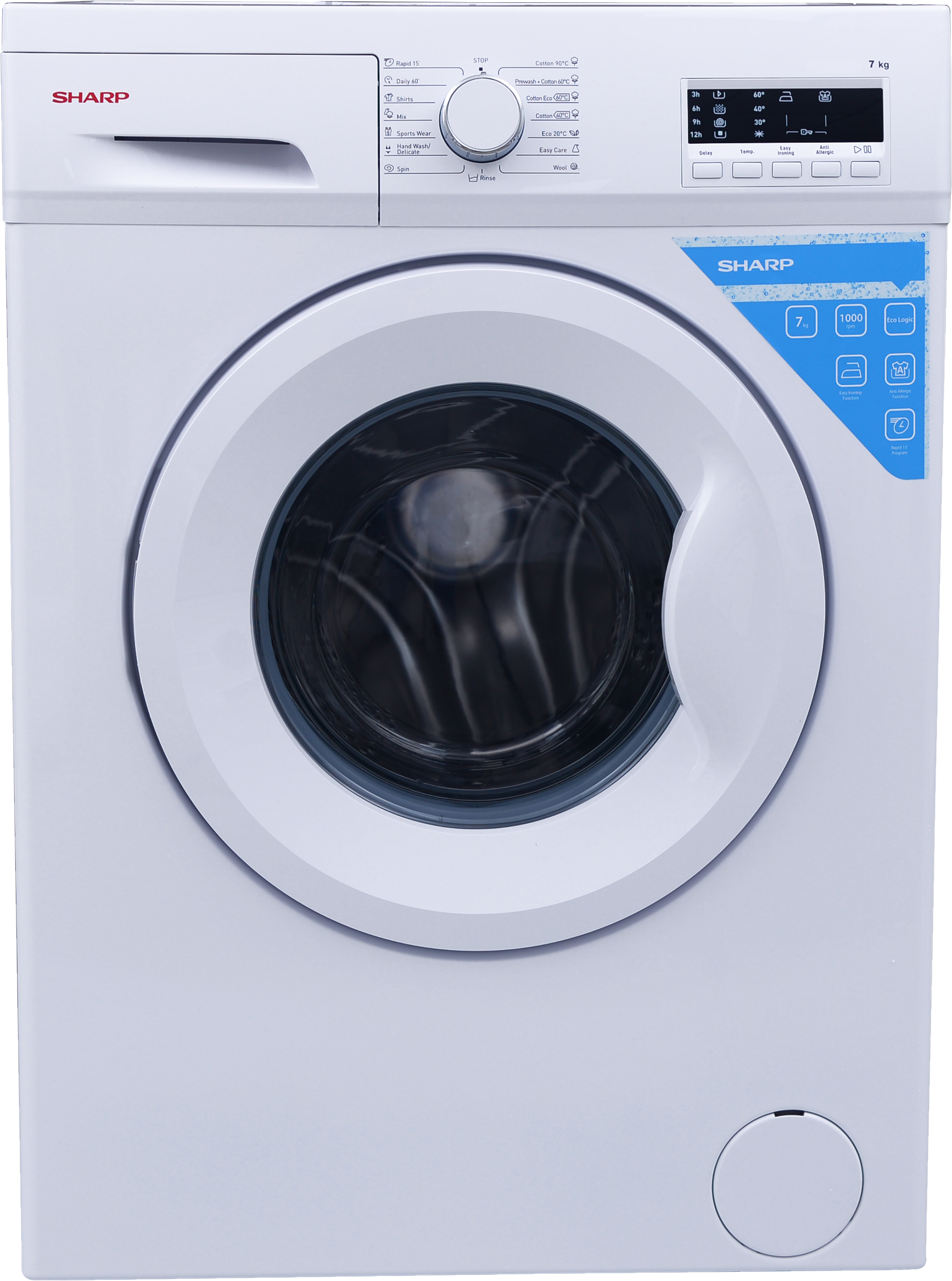 SHARP ES-FA7103W3-EE elöltöltős mosógép
