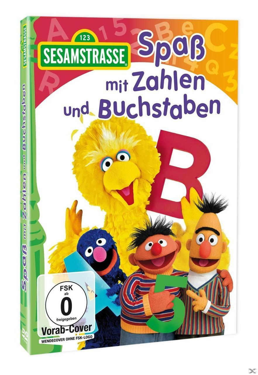 Sesamstraße DVD-Cover mit Big Bird, Bert, Ernie und Oscar. Hell, farbenfroh und fröhlich.