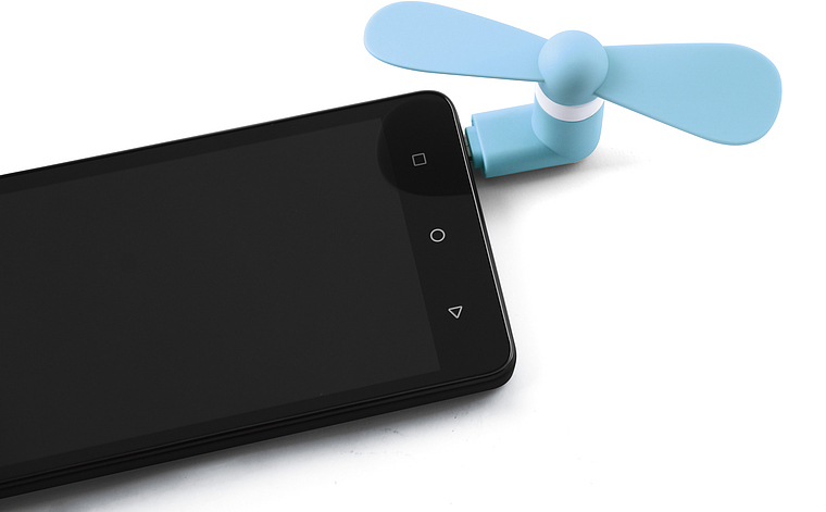ISY IGS-800 Micro-USB Ventilator Blau