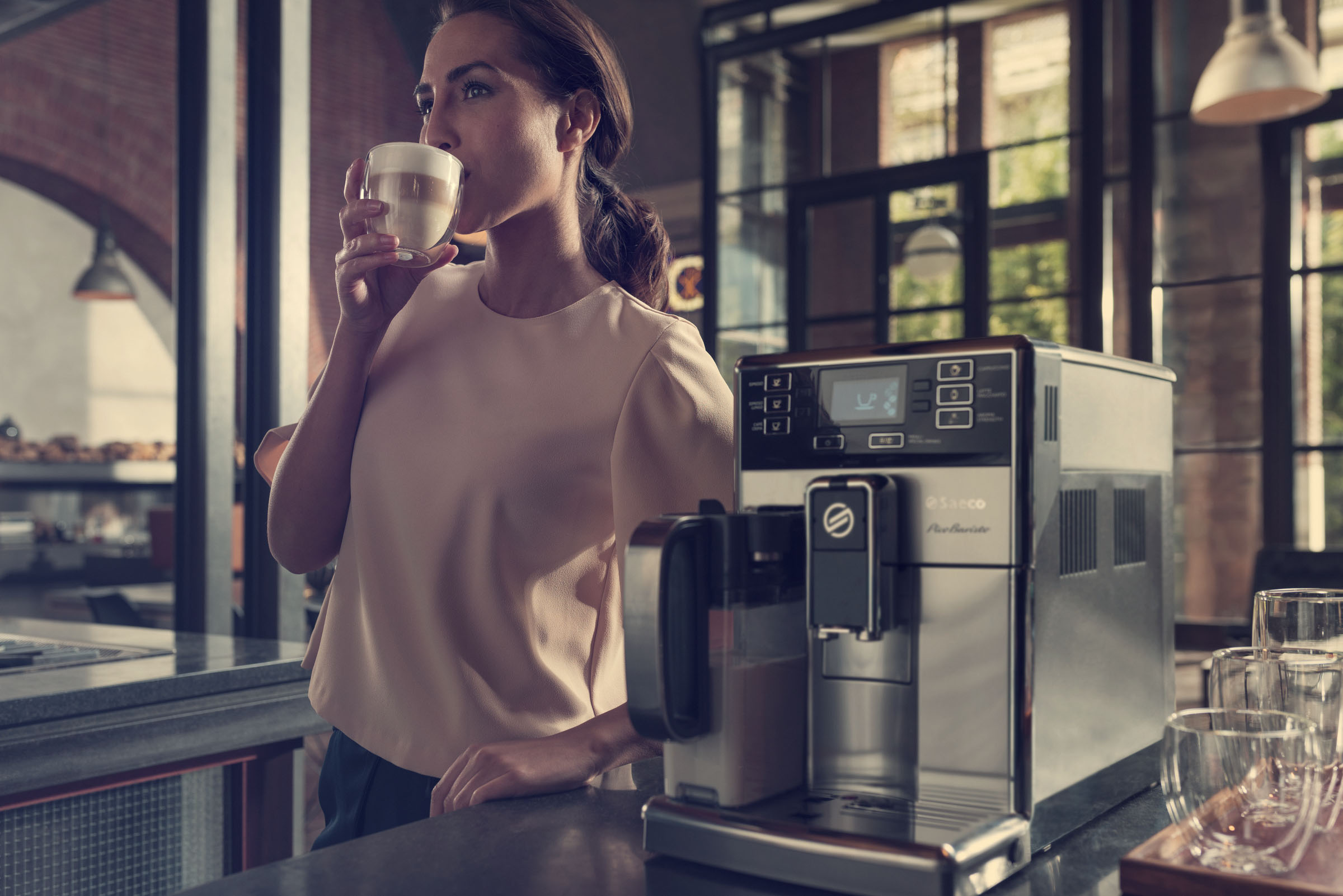 SAECO HD8927/01 PicoBaristo Kaffeevollautomat Silber/Schwarz