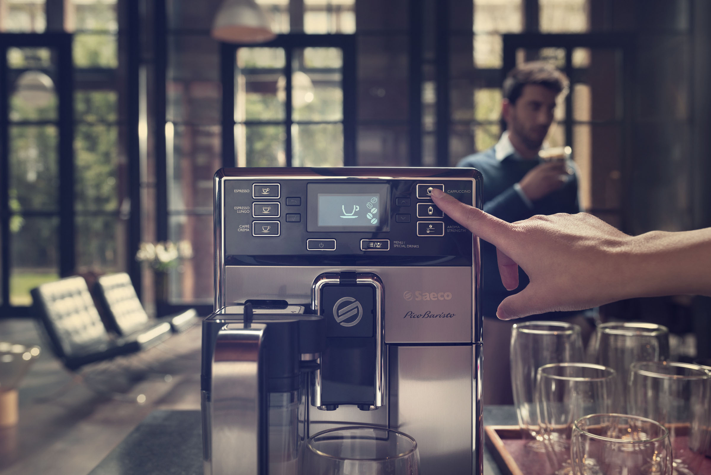 SAECO HD8927/01 PicoBaristo Kaffeevollautomat Silber/Schwarz