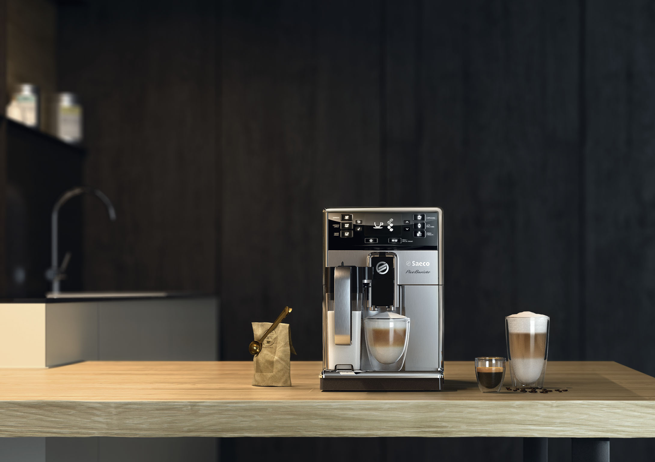 SAECO HD8927/01 PicoBaristo Kaffeevollautomat Silber/Schwarz