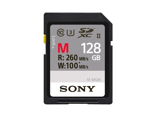 SONY SFG1M UHS-II - SDXC-Speicherkarte  (128 GB, 260 MB/s, Schwarz)