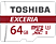 TOSHIBA MIC-SDXC EXCERIA 64GB - Speicherkarte  (64 GB, 48, Weiss/Rot)