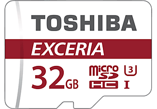 TOSHIBA MIC-SDHC EXCERIA 32GB - Speicherkarte  (32 GB, 48, Weiss/Rot)