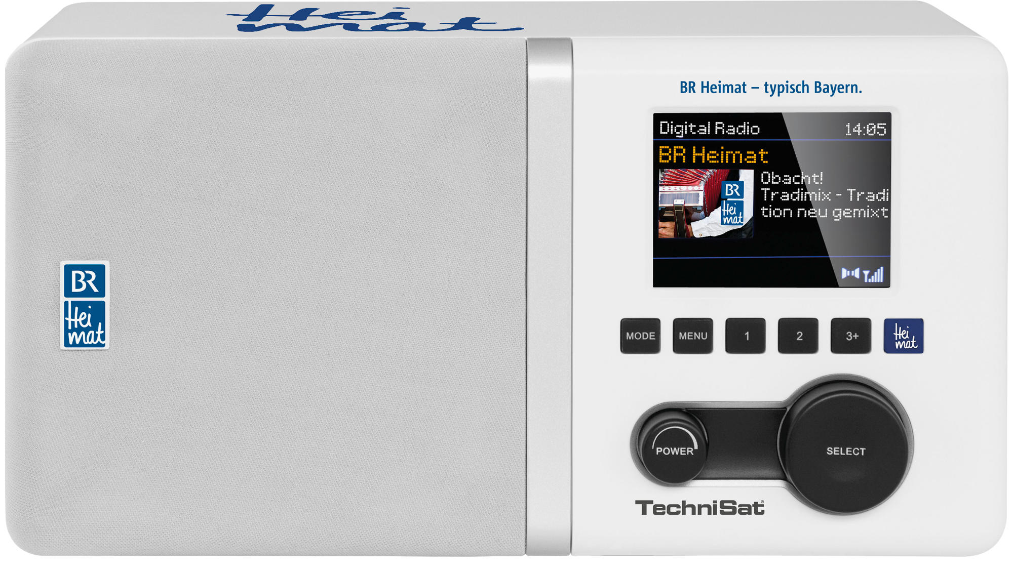 TECHNISAT DIGITRADIO 300 BR HEIMAT EDITION Digitalradio, digital, DAB+, DAB, FM, Weiß