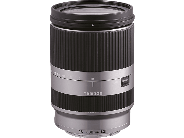 TAMRON Telelens 18-200mm F3.5-6.3 Di III VC Zilver Sony (B011S)