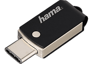 HAMA C-Turn - USB-Stick  (32 GB, Schwarz/Silber)