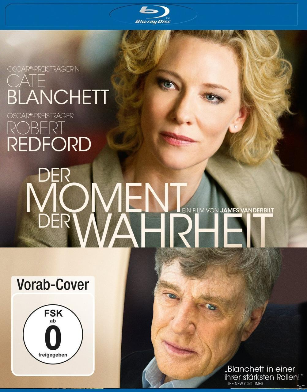 Filmposter mit Cate Blanchett und Robert Redford. Deutscher Text. Blu-ray Disc-Label oben.