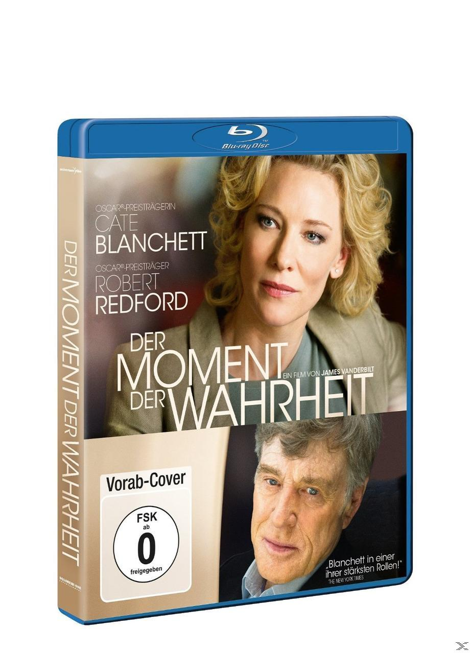 Blu-ray-Cover von 'Der Moment der Wahrheit' mit Cate Blanchett und Robert Redford.