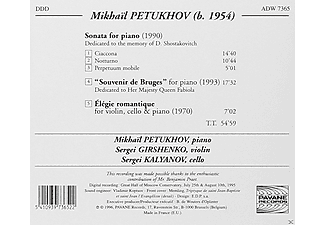 Sergei Girshenko, Mikhail Petukhov, Sergei Kalyanov - Petukhov:Kammermusik  - (CD)