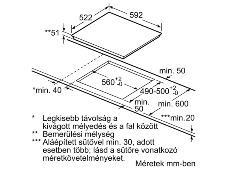 PIF 651 FC 1 E beépíthető kerámia főzőlap PIF 651 FC 1 E beépíthető kerámia főzőlap