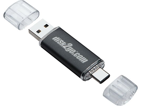 DISK2GO SWITCH USB3 16GB - USB-Stick  (16 GB, Schwarz/Silber)