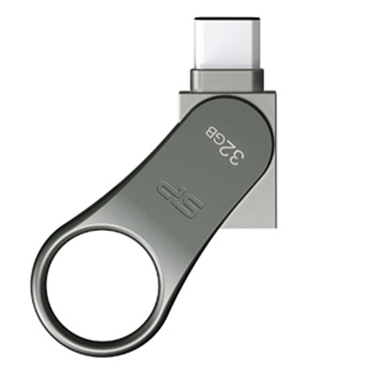 SILICON POWER C80 USB-Stick, 32 GB, Silber