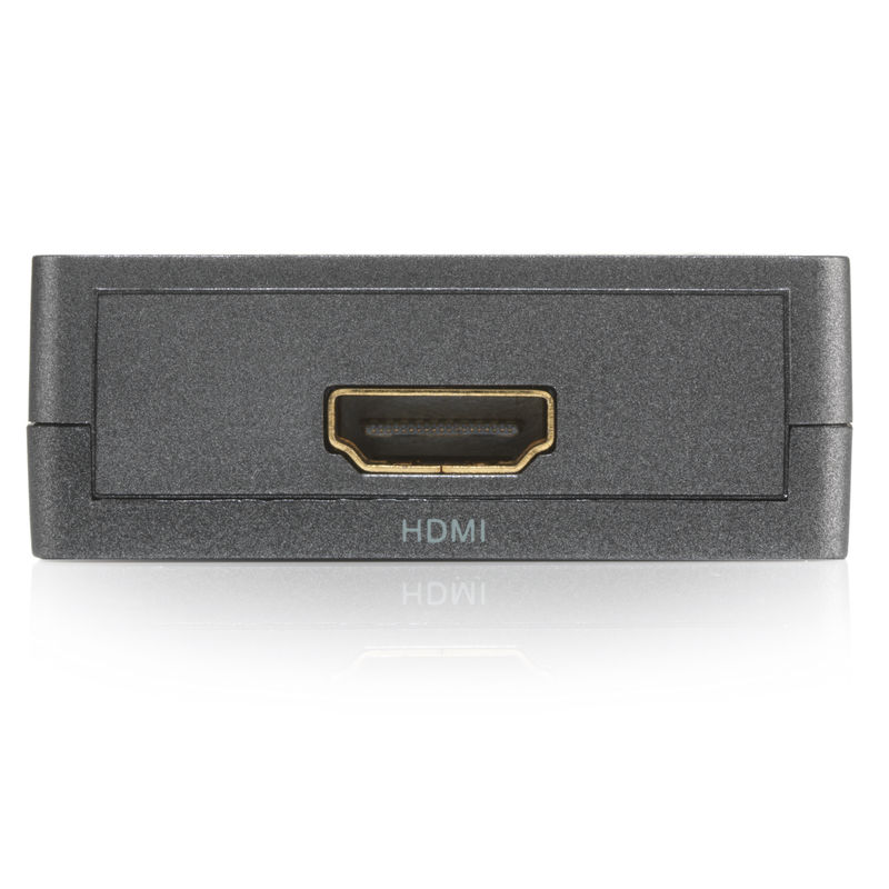 HDMI connector with the word HDMI on it.
