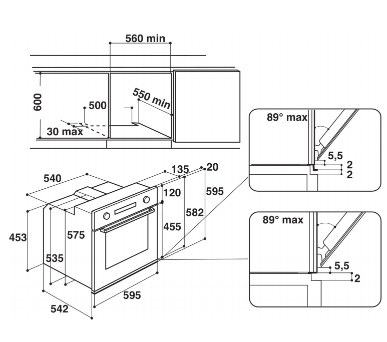 WHIRLPOOL AKP 244 IX beépíthető sütő
