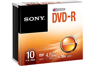 SONY 10DMR47SS DVD-R, 10 db