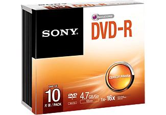 SONY Outlet 10DMR47SS DVD-R, 10 db