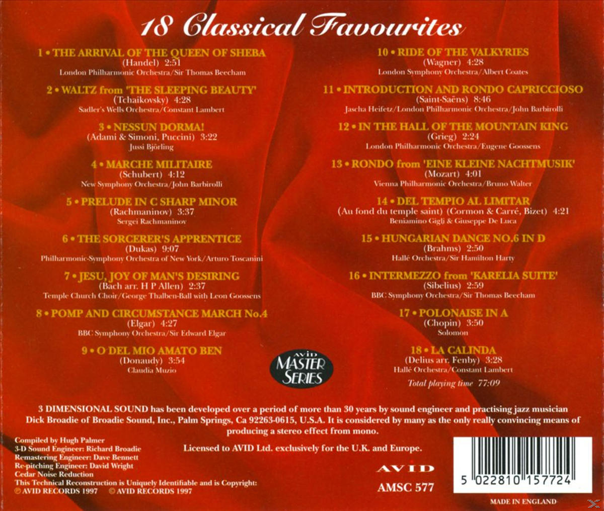 VARIOUS - 18 Classical Favourites Sample  - (CD)