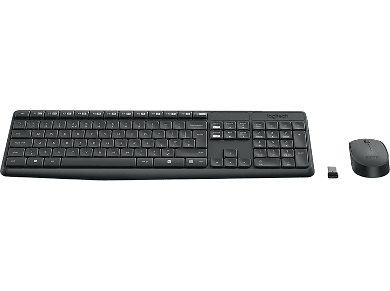 LOGITECH MK235 USB Alıcılı Kablosuz Türkçe Q Klavye Mouse Seti - Siyah_1