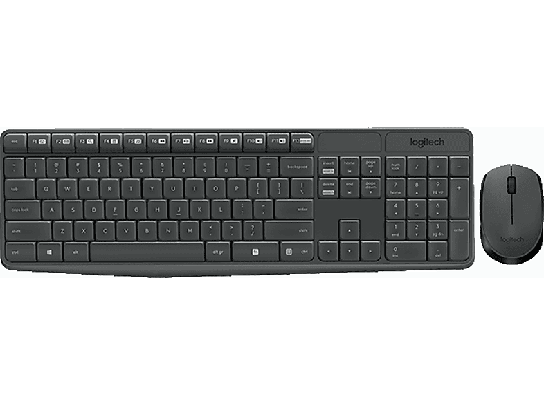 LOGITECH MK235 USB Alıcılı Kablosuz Türkçe Q Klavye Mouse Seti - Siyah_3