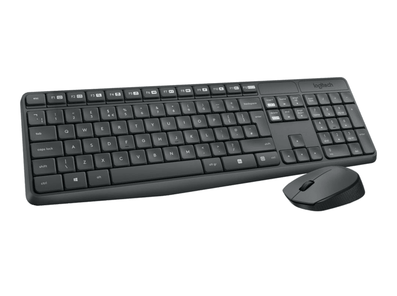 Logitech Mk235 Kablosuz Klavye Mouse Seti Gri Bilgisayar Bilesenleri