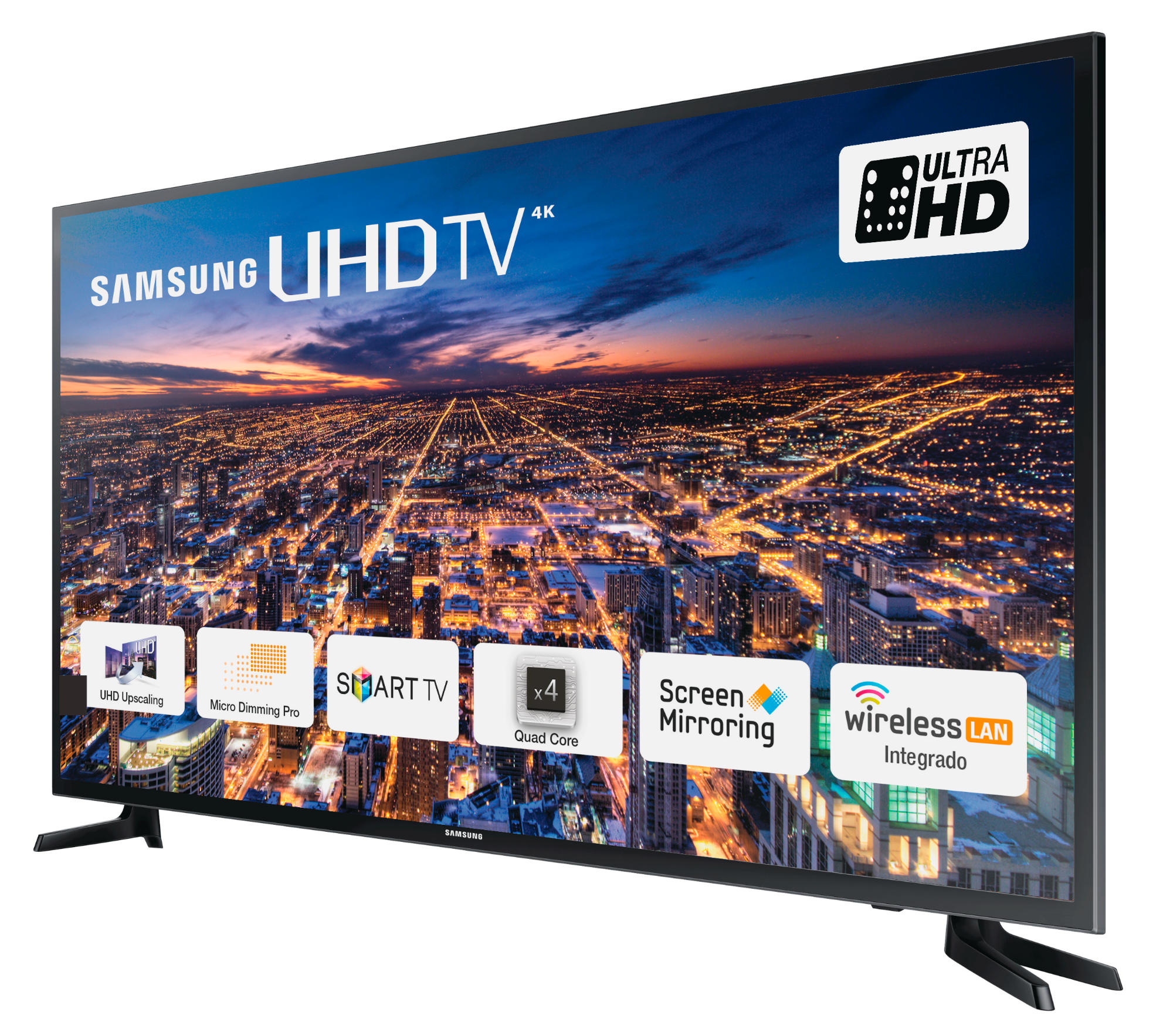 TV LED 43" - Samsung 43JU6060, UHD, Smart TV, Quad Core, Wi-Fi integrado