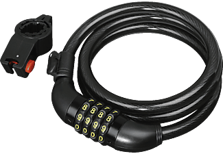 HAMA Combination Lock 120 cm - Zahlenspiralschloss (Schwarz)