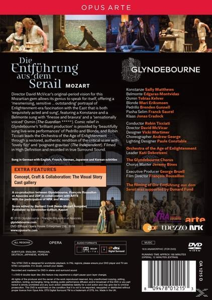 Rückseite einer DVD über eine Oper. Text, Besetzung und Credits in mehreren Sprachen.