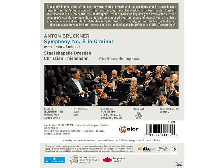 Thumbnail - Thielemann Christian - Sinfonie 8 (Blu-ray)